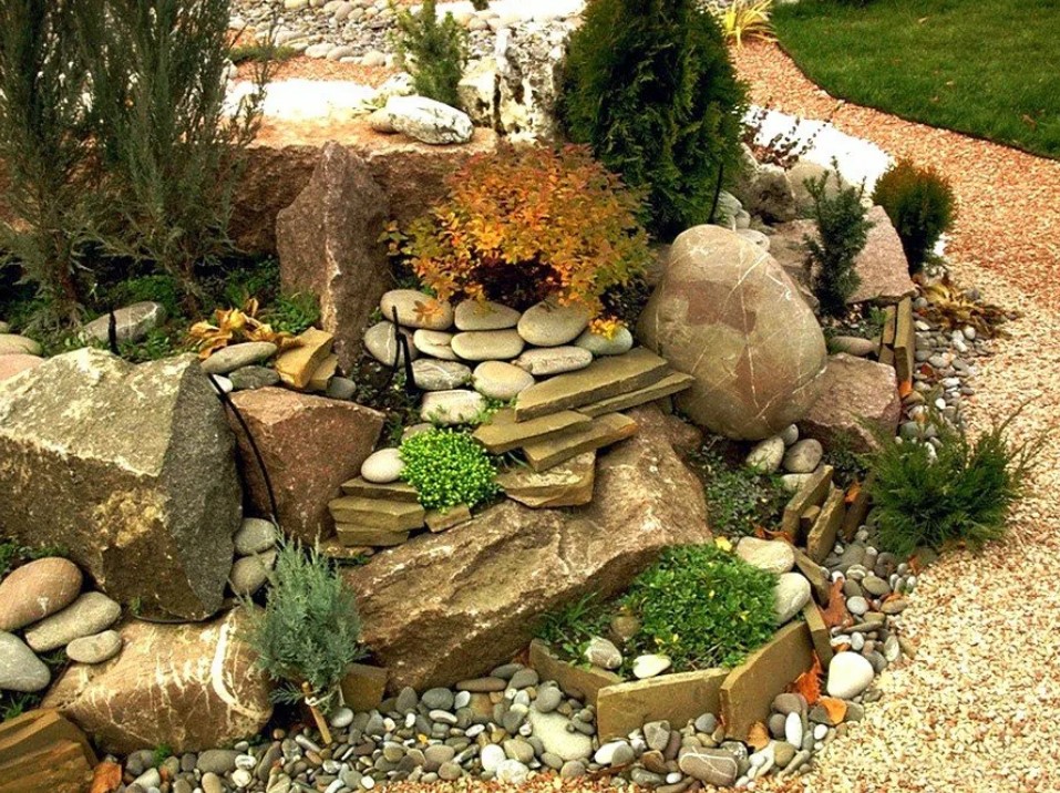 Как сделать сад камней на дачном участке своими руками